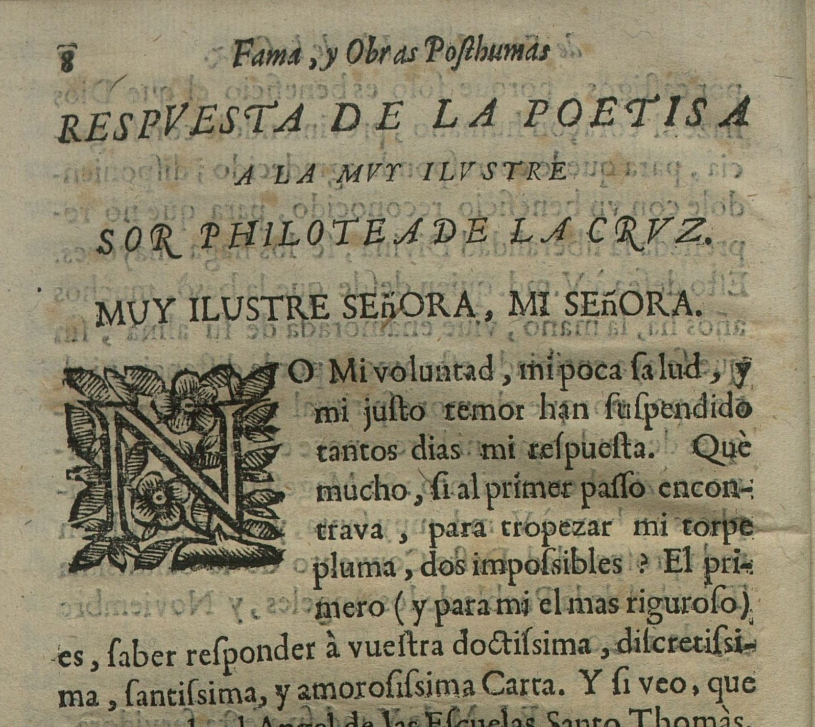 Carta a sor Filotea de la Cruz: respuesta de sor Juana al machismo eclesiástico